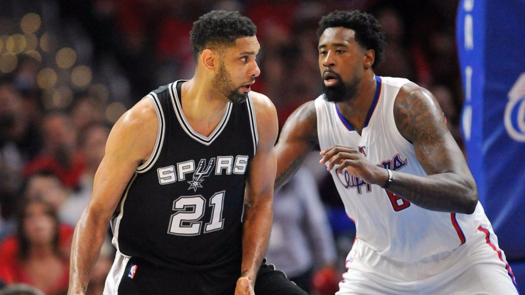 Deandre Jordan Wallpapers Free Download - Tim Duncan Deandre Jordan - HD Wallpaper 