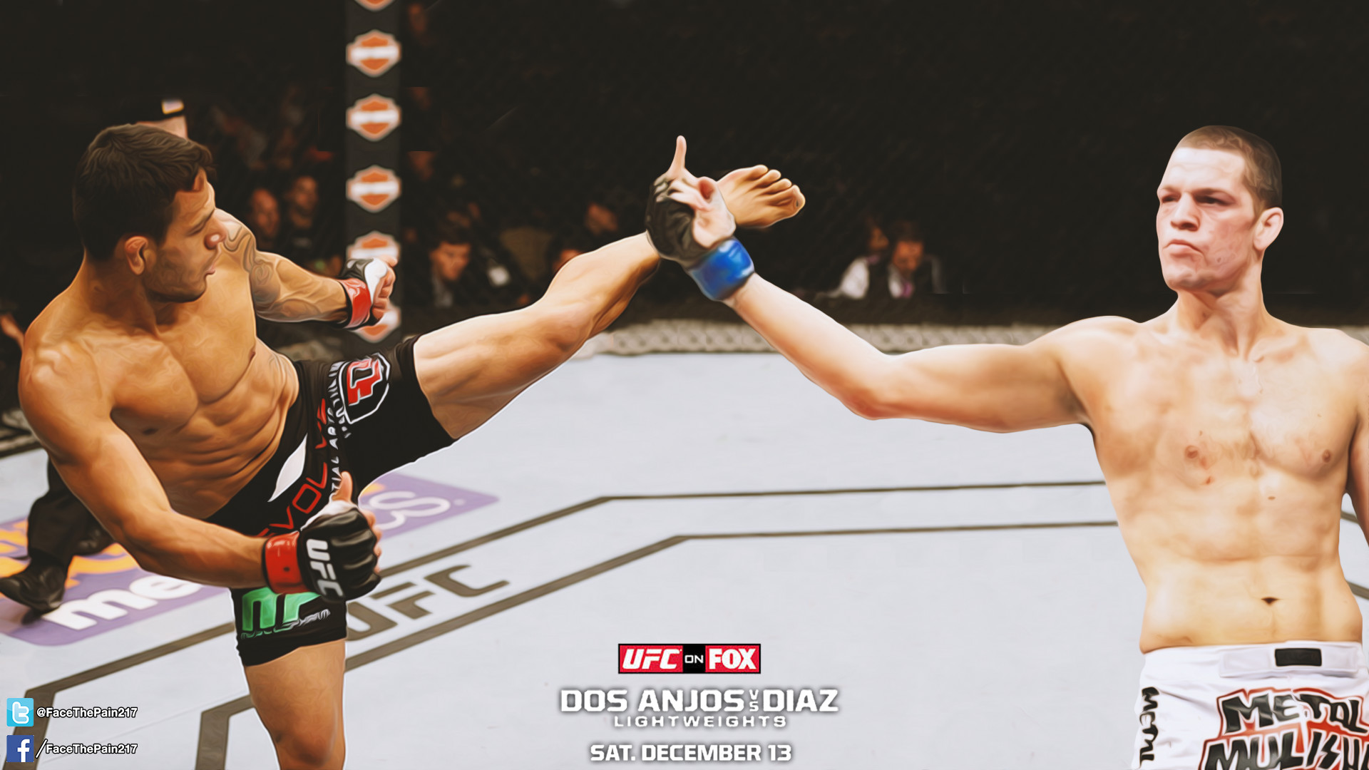 Made This Wallpaper For Rda Vs Nate Tomorrow, Should - Nate Diaz Wallpaper Hd - HD Wallpaper 