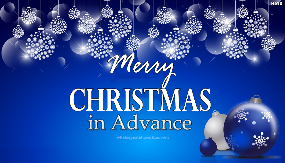 Advance Merry Christmas Images - Advance Merry Christmas Wishes - HD Wallpaper 
