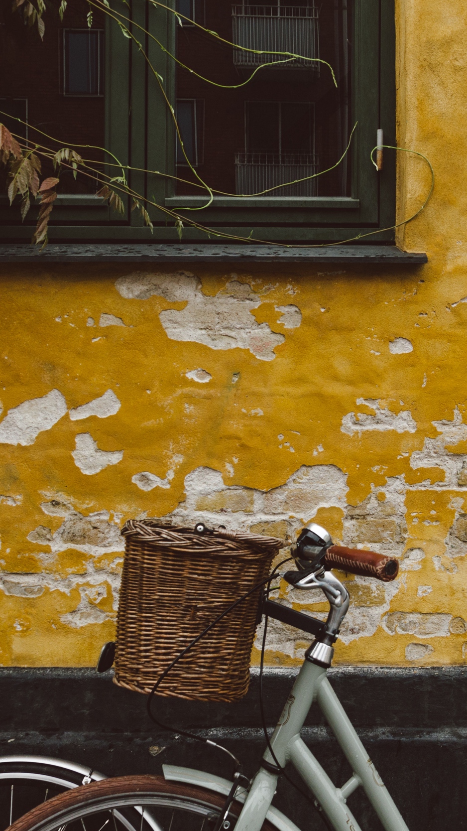 Wallpaper Bicycle, Wall, Window - Pared Cartagena Blanco - HD Wallpaper 