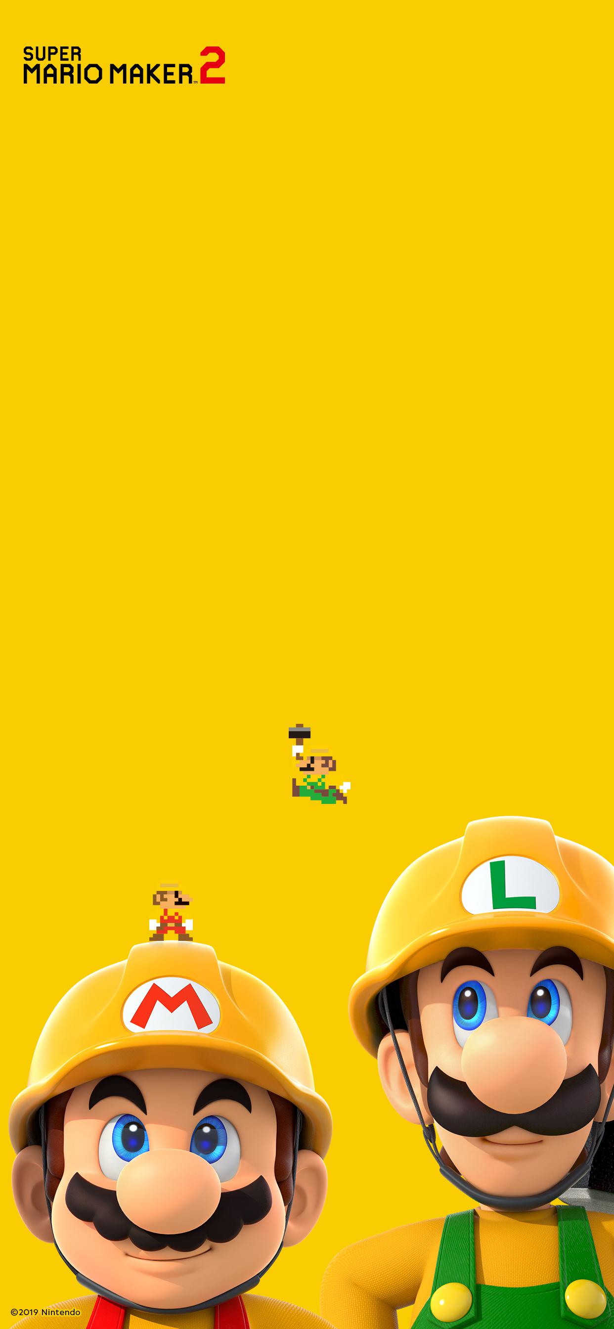 Super Mario Maker 2 Phone - HD Wallpaper 