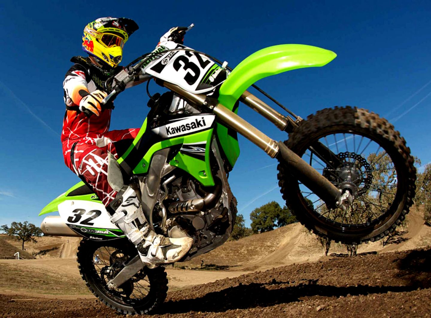 Dirt Bike Wallpaper Hd - Kawasaki Dirt Bike - HD Wallpaper 