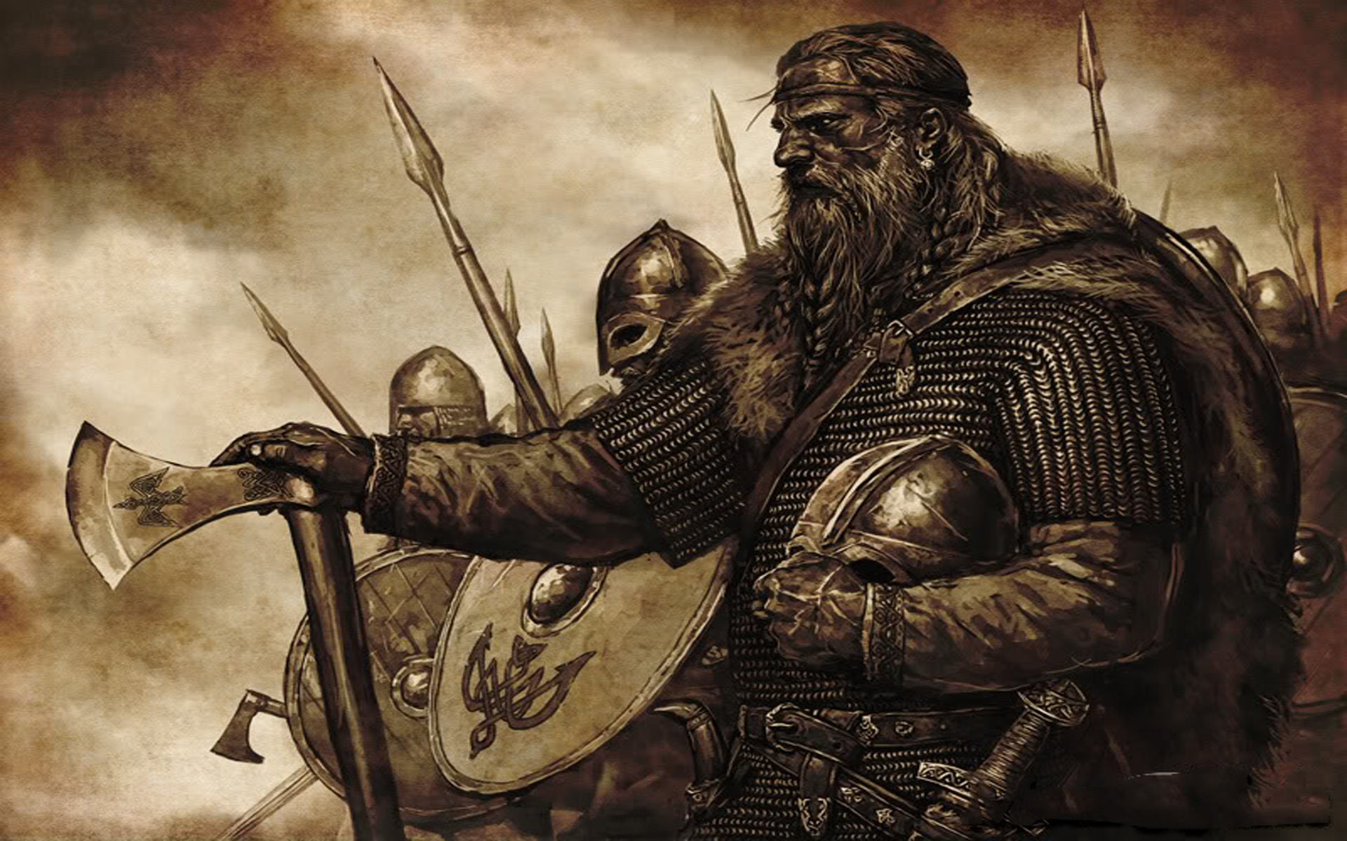Wallpaper - Vikings Artwork - HD Wallpaper 
