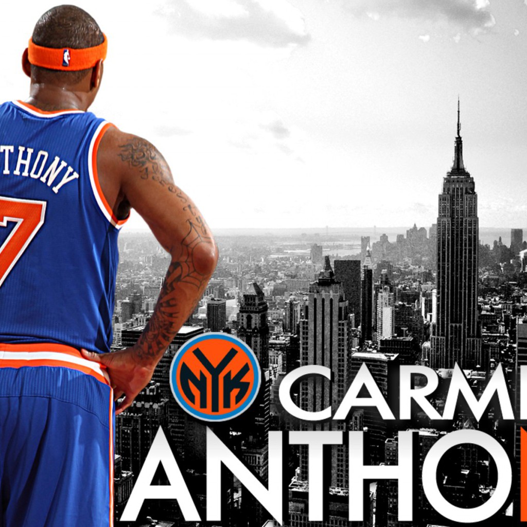 New York Knicks 2014 Carmelo Anthony Wallpaper - Basketball Player - HD Wallpaper 