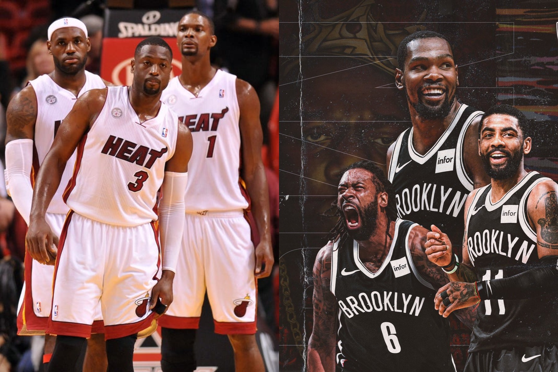 Dwyane Wade, Lebron James And Kevin Durant - Kd And Kyrie Brooklyn - HD Wallpaper 