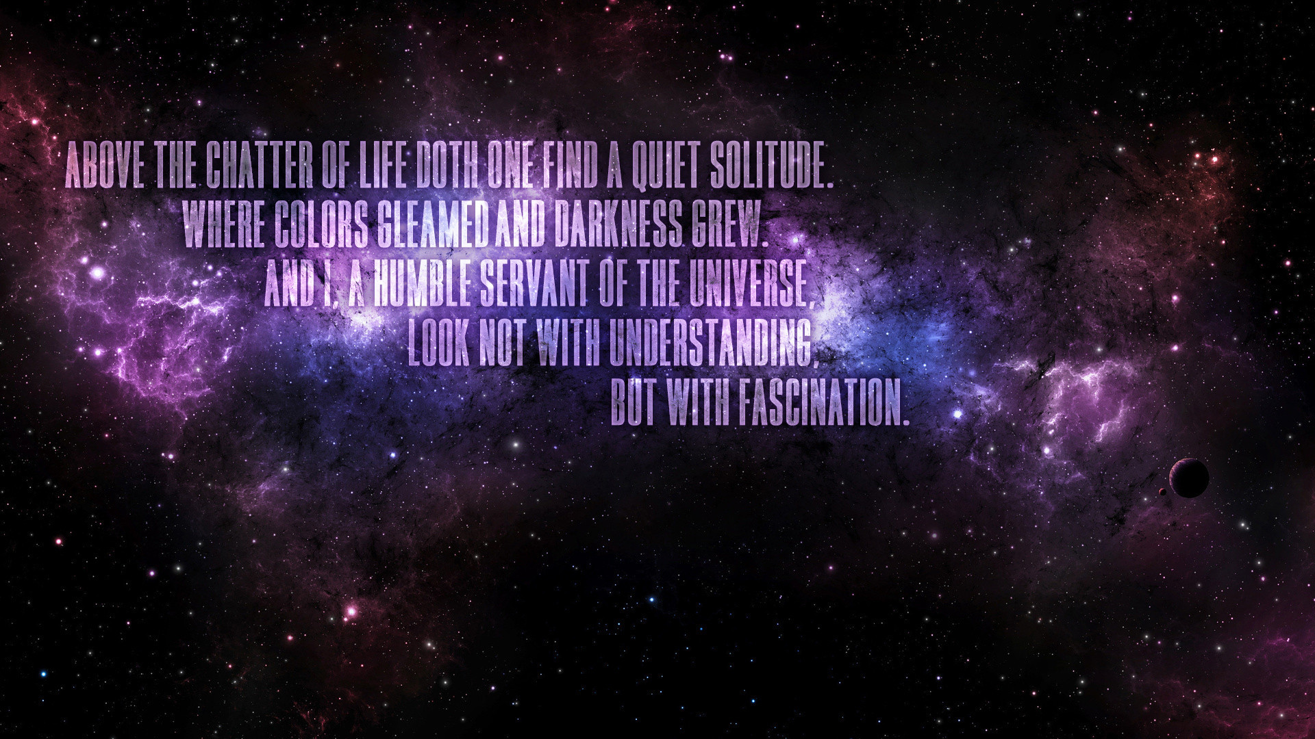 1920x1080, Misc - Galaxy Backgrounds With Quotes - HD Wallpaper 