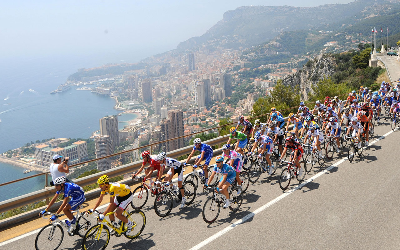 Race Road Bicycle Wallpaper Hd For Desktop, Mobile - Monte-carlo - HD Wallpaper 