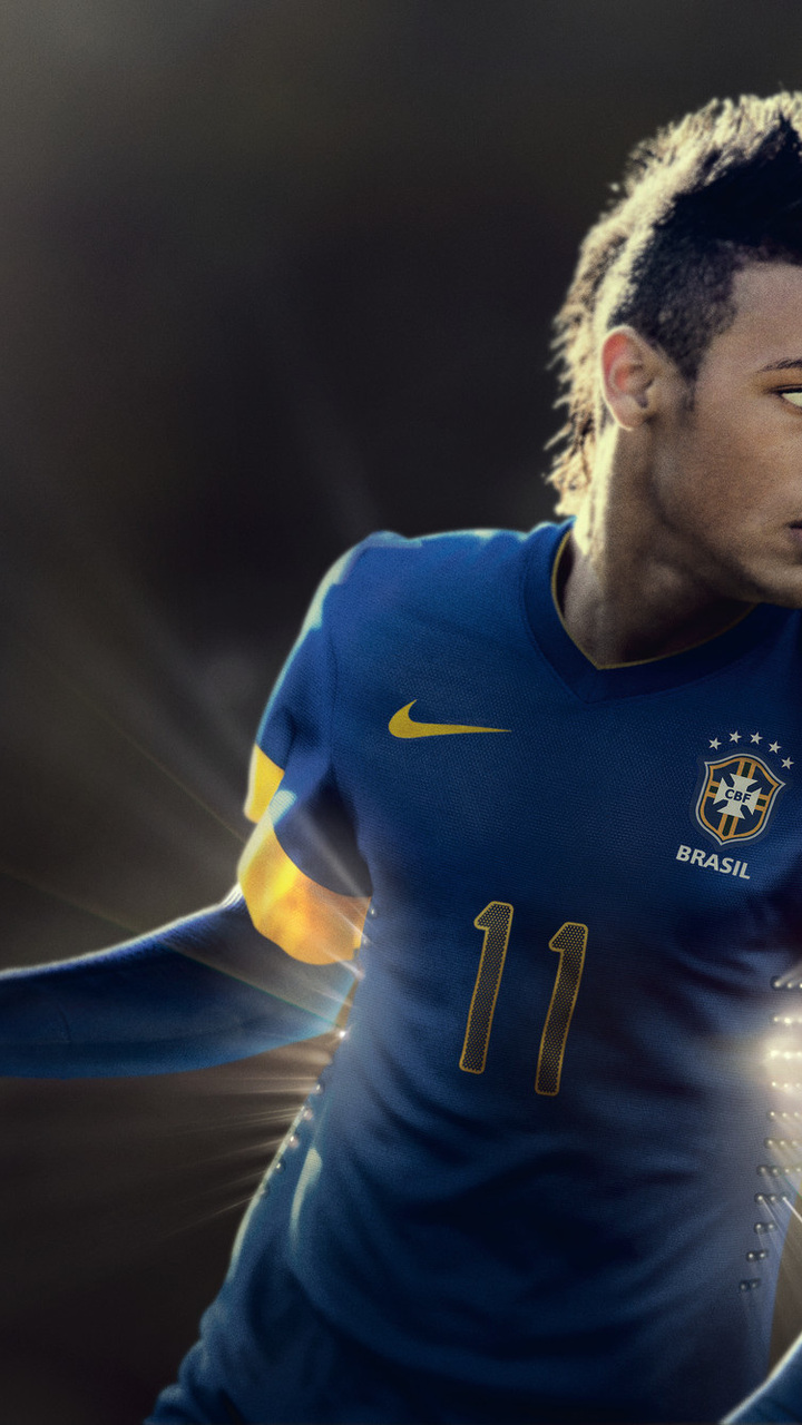 Neymar Da Silva Santos J Nior, Nike, Neymar, Santos - Neymar High Resolution - HD Wallpaper 