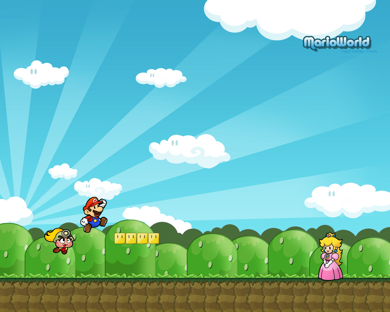 Super Mario Bro Background - HD Wallpaper 