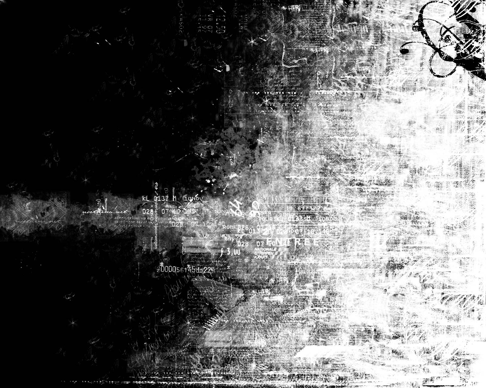 Dark Grunge Widescreen Wallpapers - Black And White Fade - HD Wallpaper 