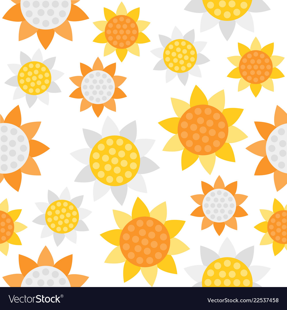 Sunflower Pattern - HD Wallpaper 