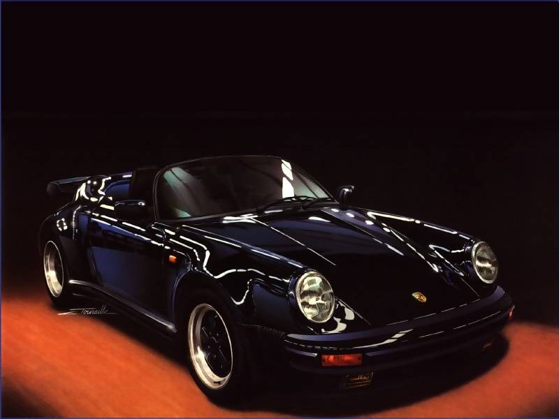 Car Wallpaper - Porsche 911 Turbo 1990 Descapotable - HD Wallpaper 