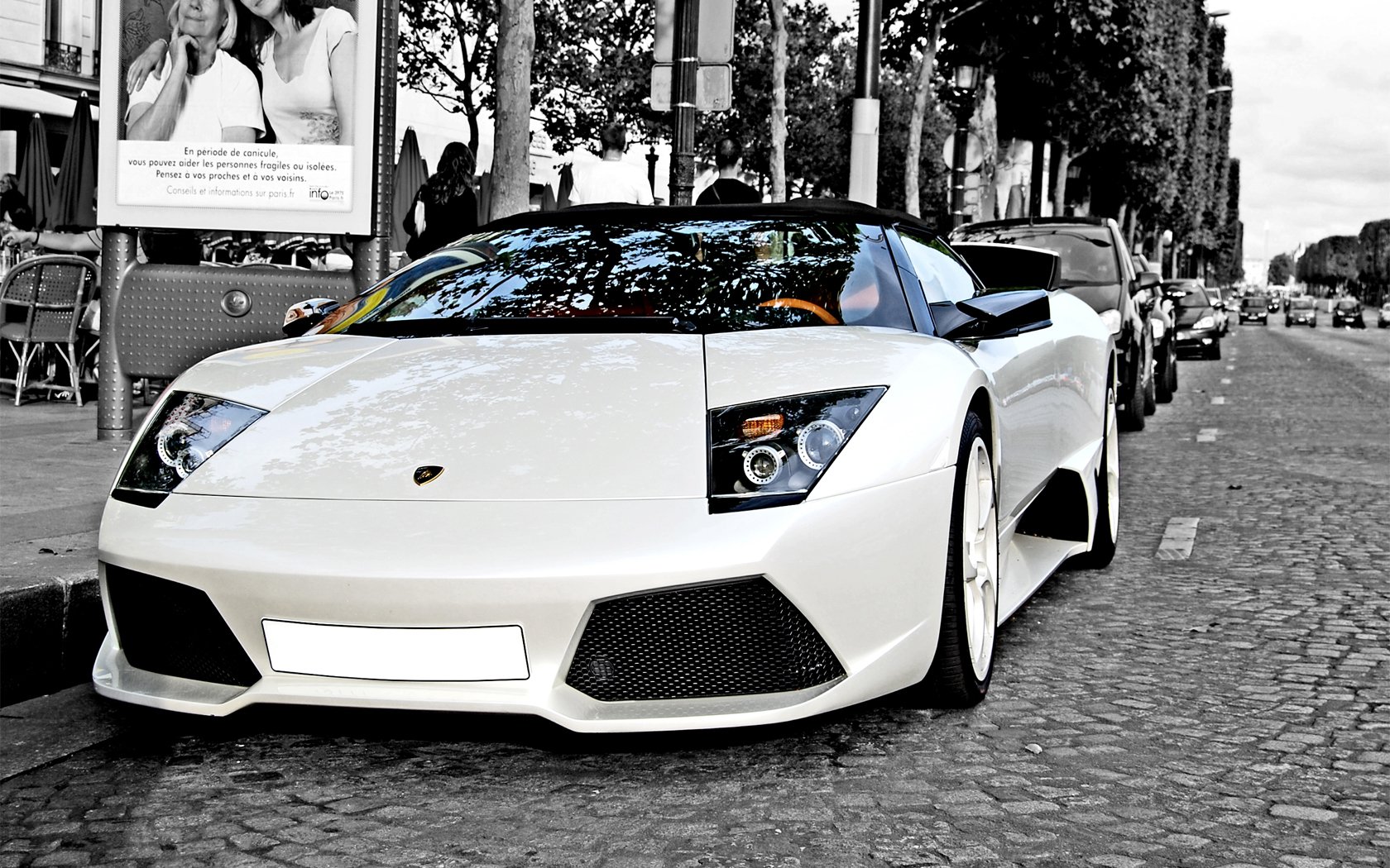 Manipulation Background Car Lamborghini - HD Wallpaper 