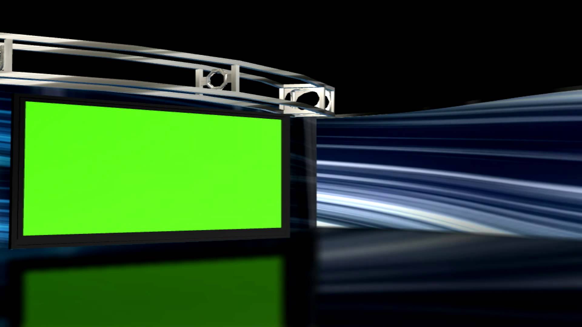 Free Hd Virtual Studio Set Background 1 With Green - خلفية كروما فيديو للمونتاج - HD Wallpaper 