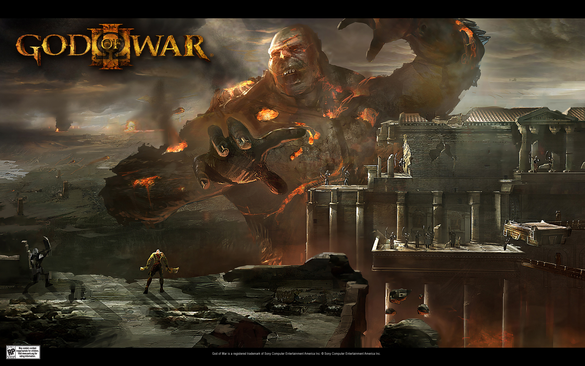 God Of War Iii Widescreen Wallpaper - Telecharger God Of War 3 Pc - HD Wallpaper 