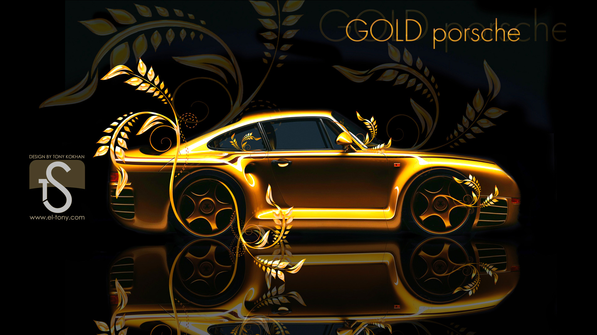 Wallpapers Tagged With Gold - Golden Car Wallpaper Hd - 1920x1080