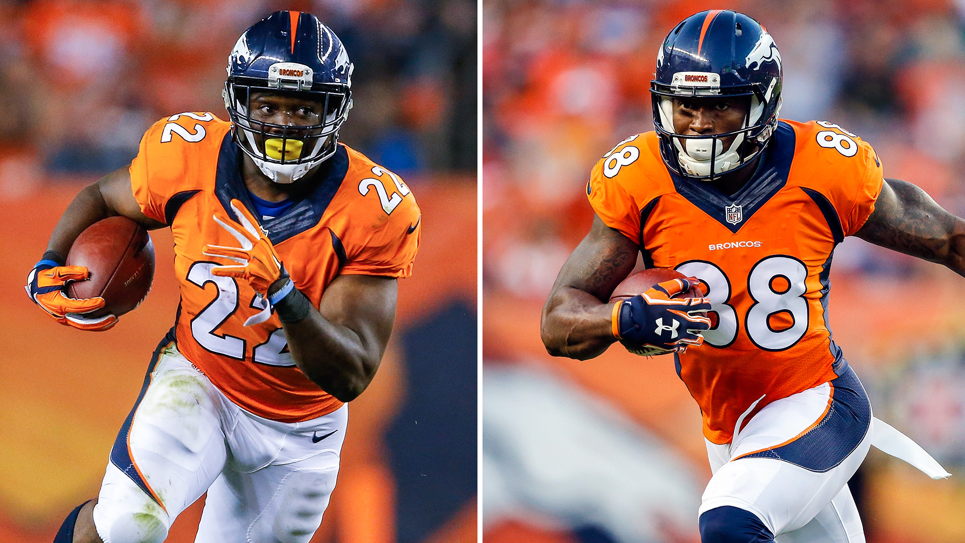 Cj Anderson Demaryius Thomas 091415 Getty Ftr - Emmanuel Sanders And Demaryius Thomas - HD Wallpaper 