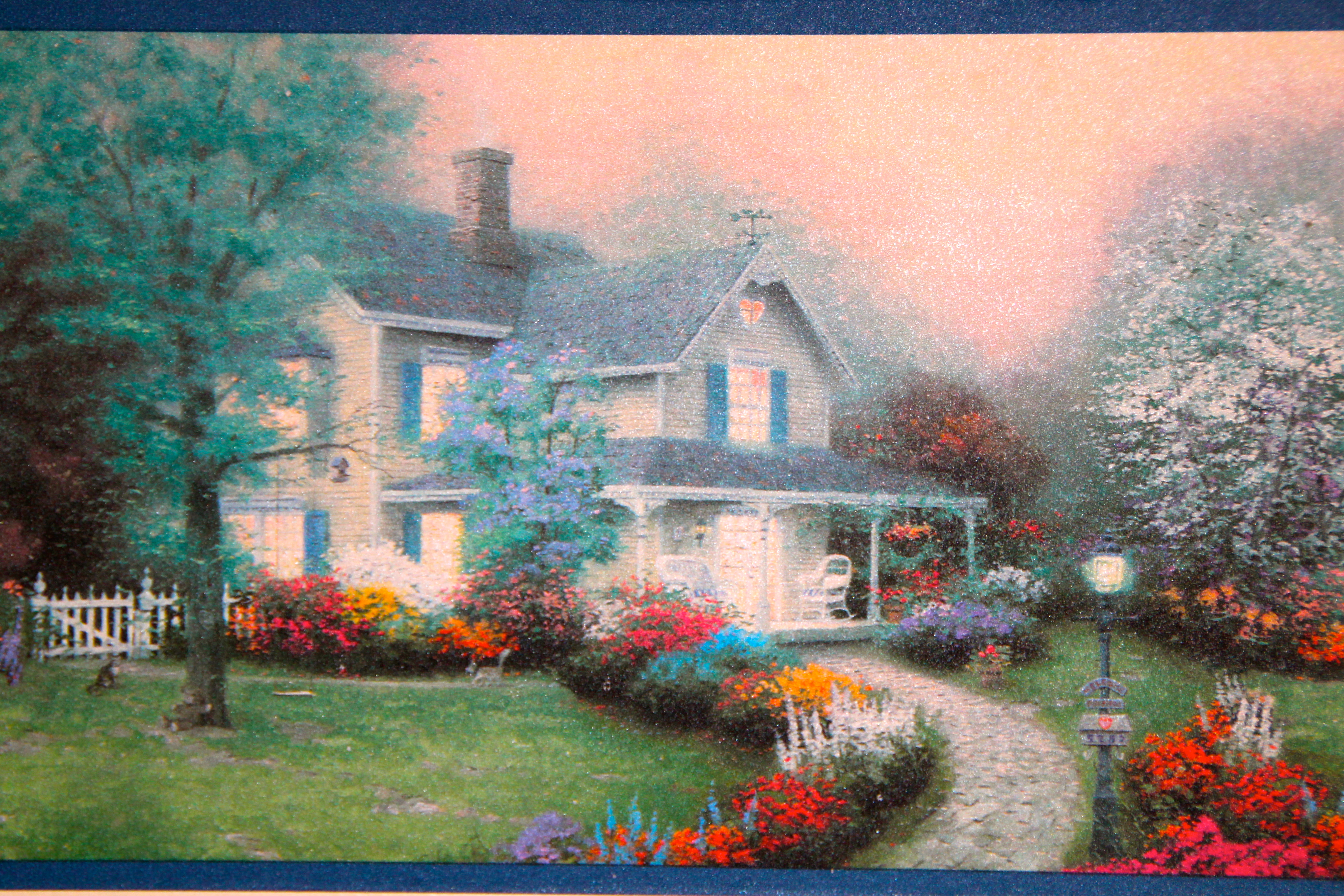 Cottage Thomas Summer Kinkade - HD Wallpaper 