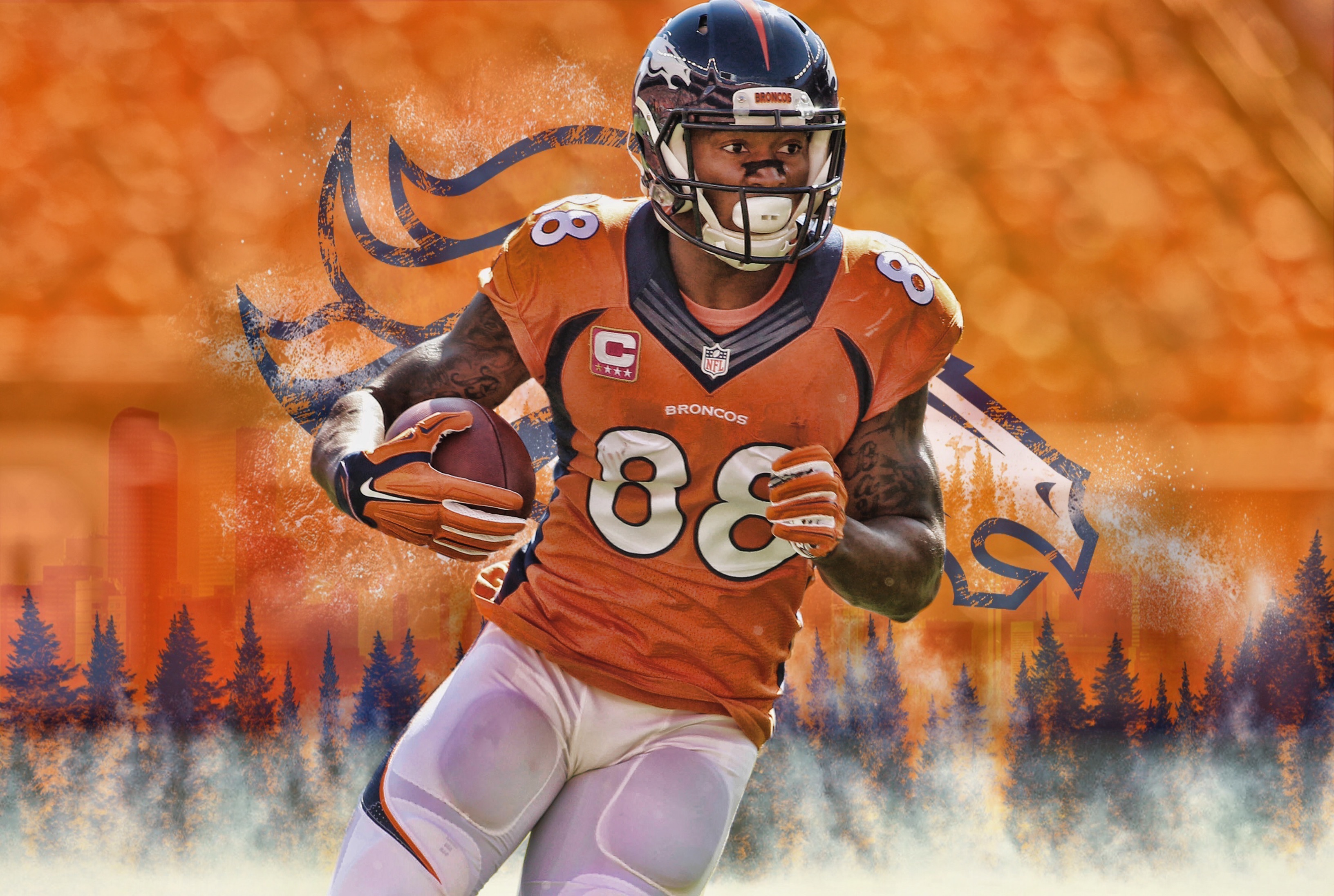 Demaryius Thomas Wallpaper Hd - HD Wallpaper 