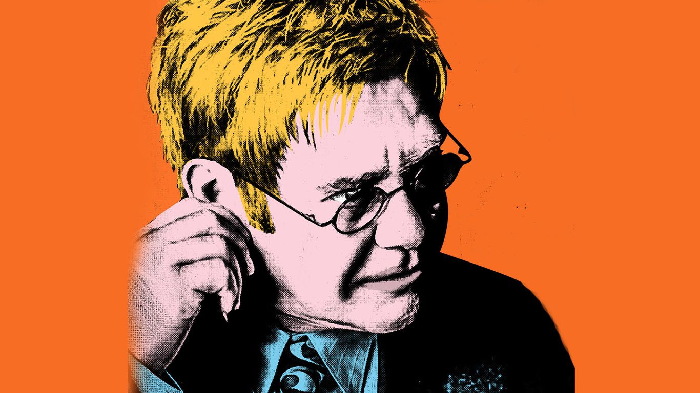 Elton John Pop Art - HD Wallpaper 