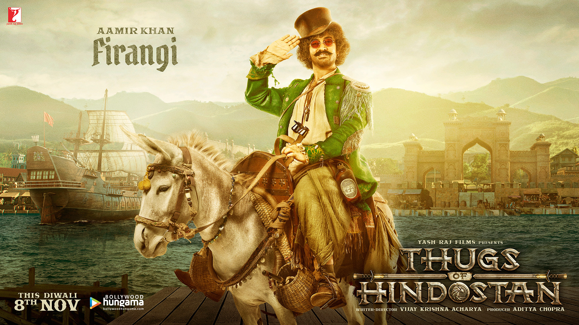 Aamir Khan Thugs Of Hindostan Poster - HD Wallpaper 