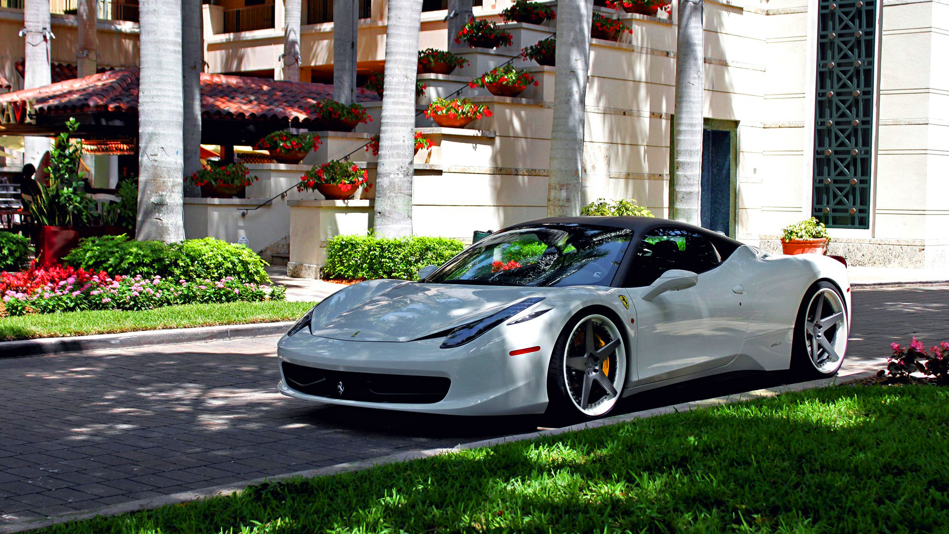 Ferrari 485 Italia White 1920x1080 Wallpaper Teahub Io