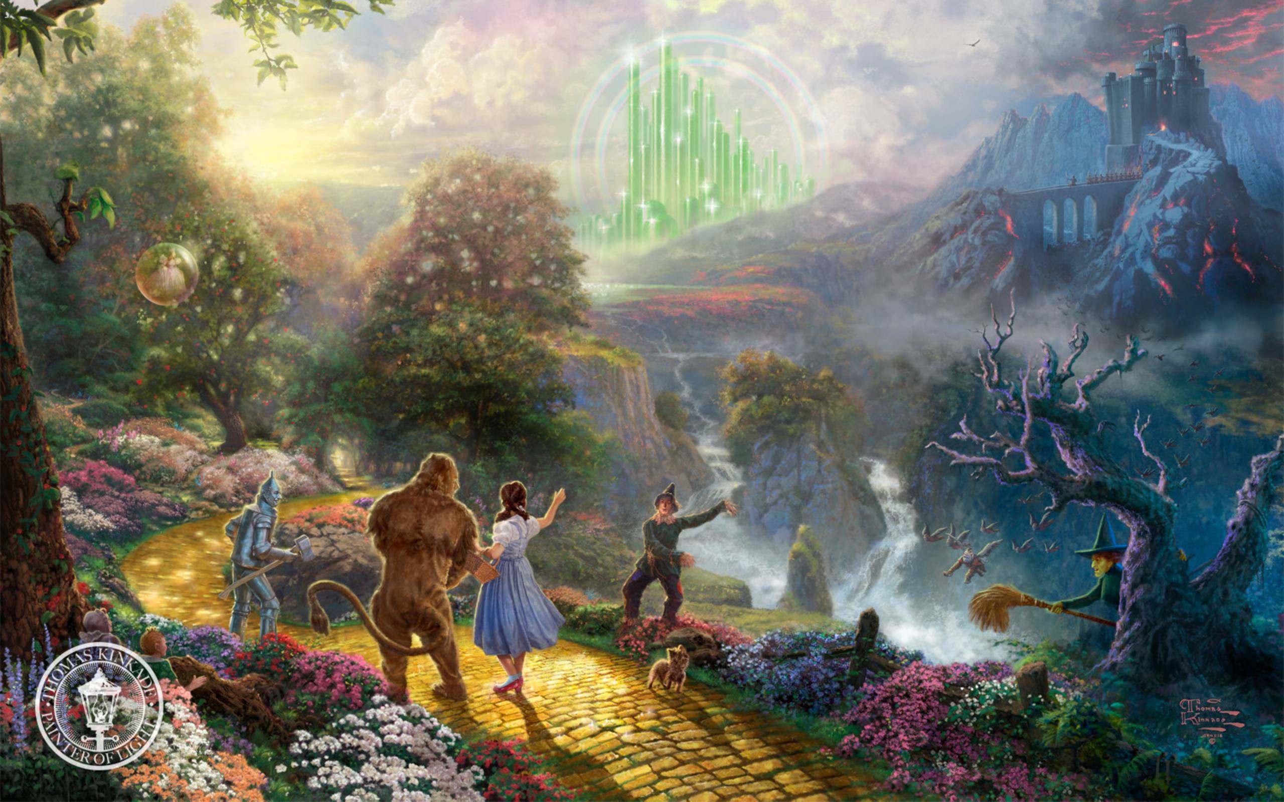 Thomas Kinkade Wallpaper Border - Wizard Of Oz Desktop - HD Wallpaper 