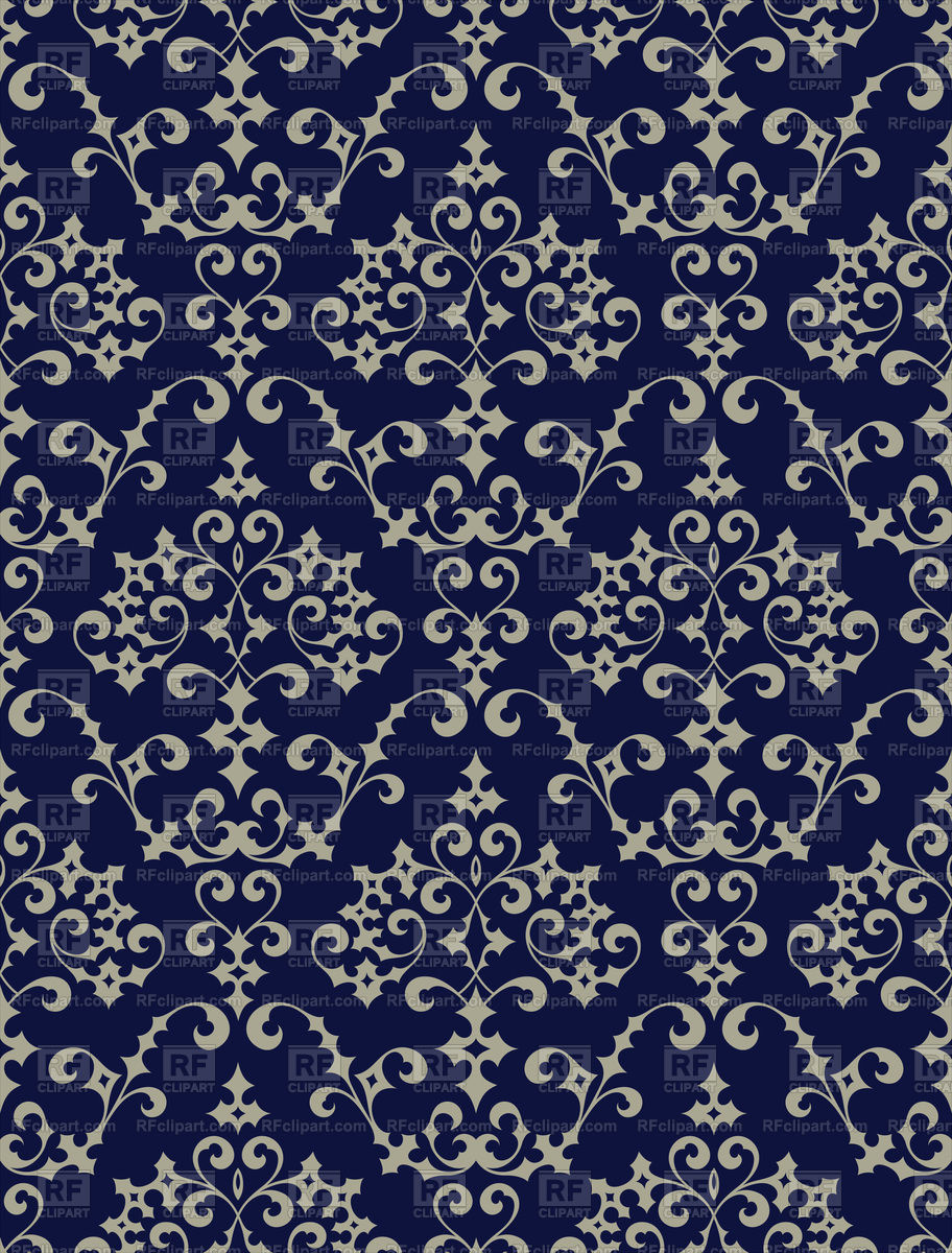 Seamless Rich Ornament For Wallpaper Or Textile Vector - Pattern - HD Wallpaper 