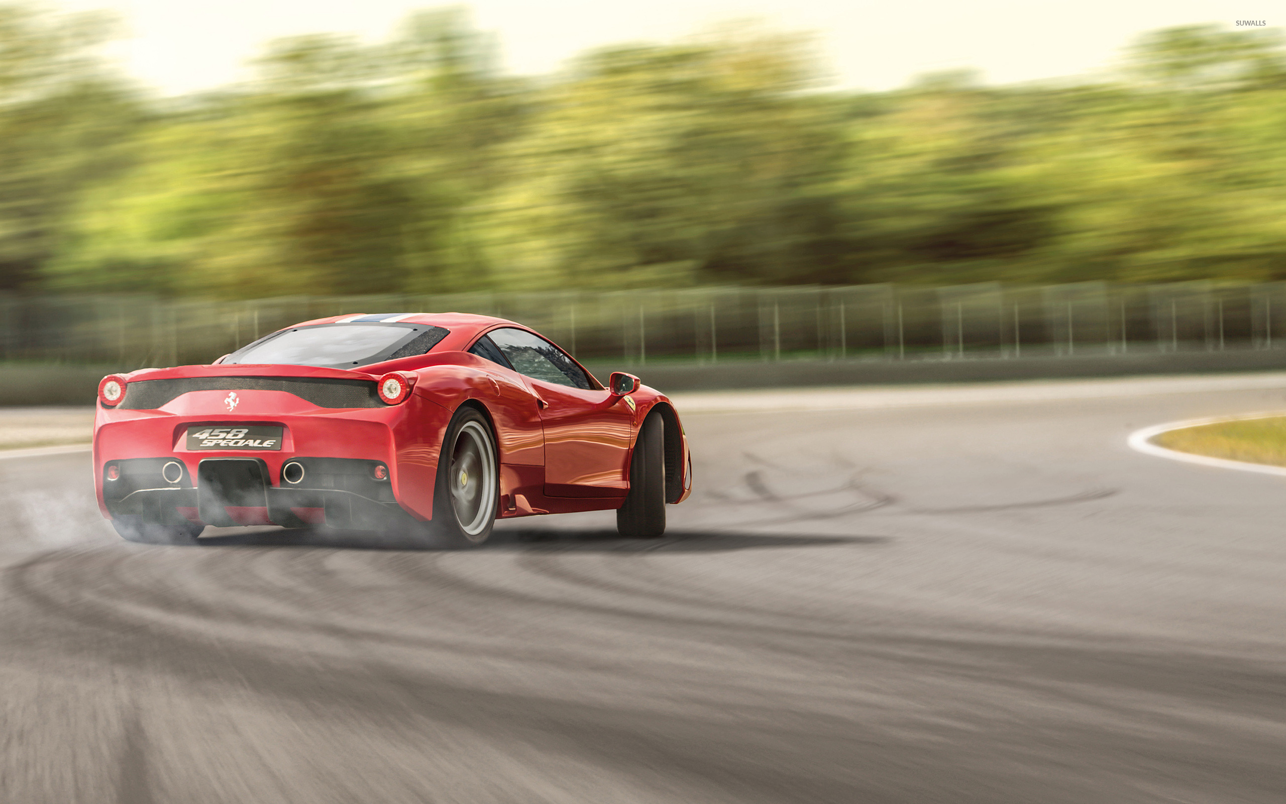 Ferrari 458 Speciale Metallic Grey Wallpaper 1440X900