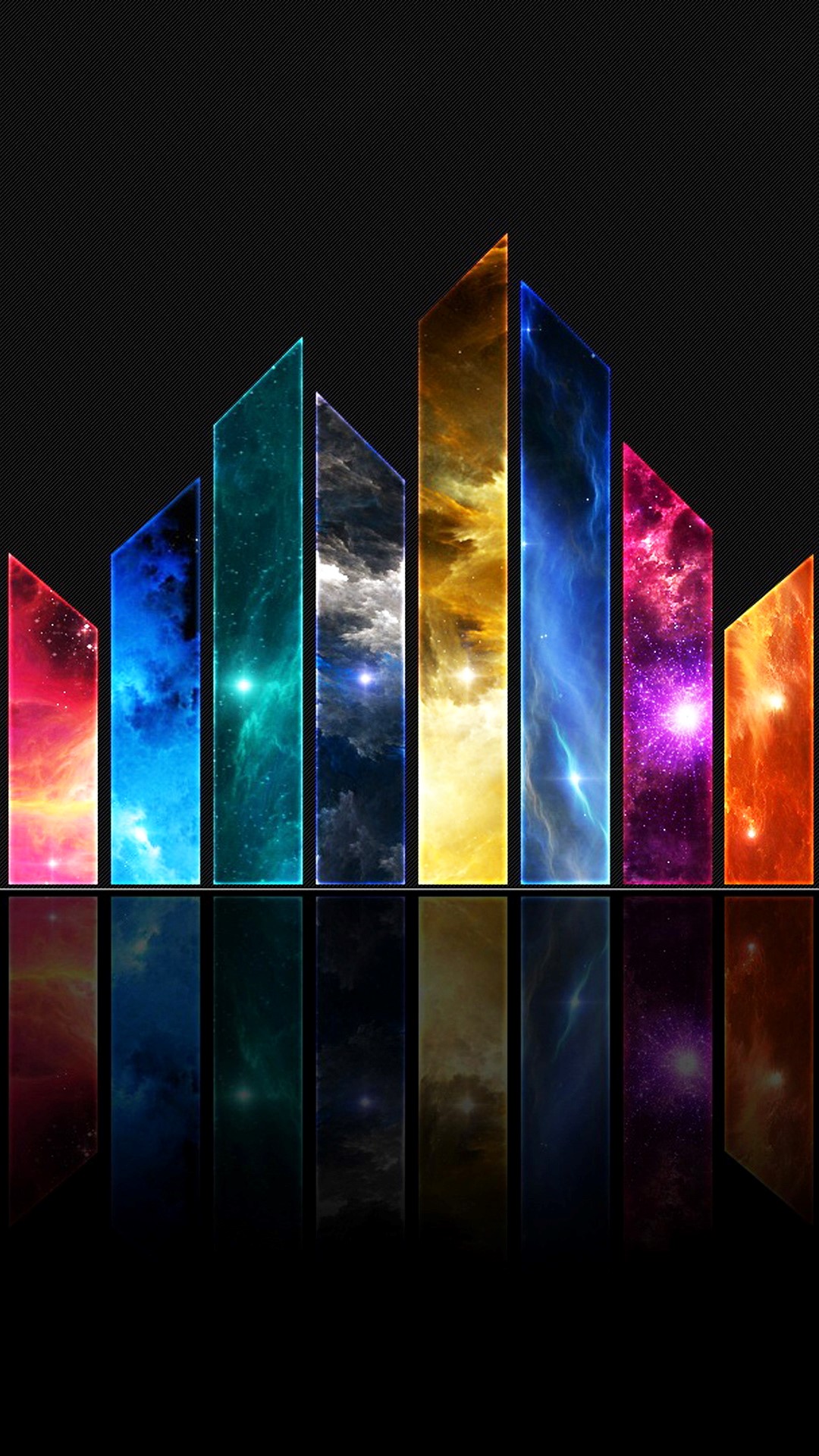 Abstrato Glass Shards Universe Space Cores Android - Abstract Android - HD Wallpaper 
