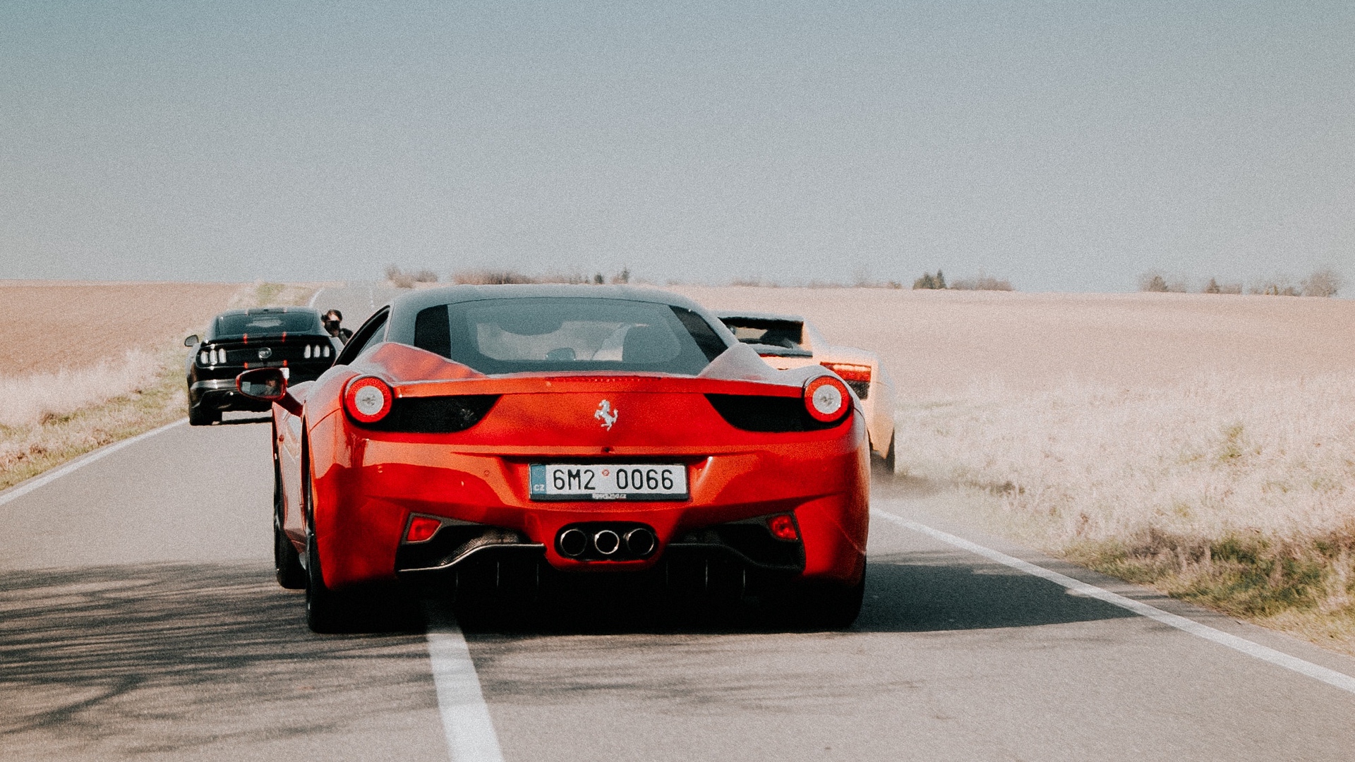 Wallpaper Ferrari 458, Ferrari, Red, Sports Car, Rear - Ferrari 458 - HD Wallpaper 