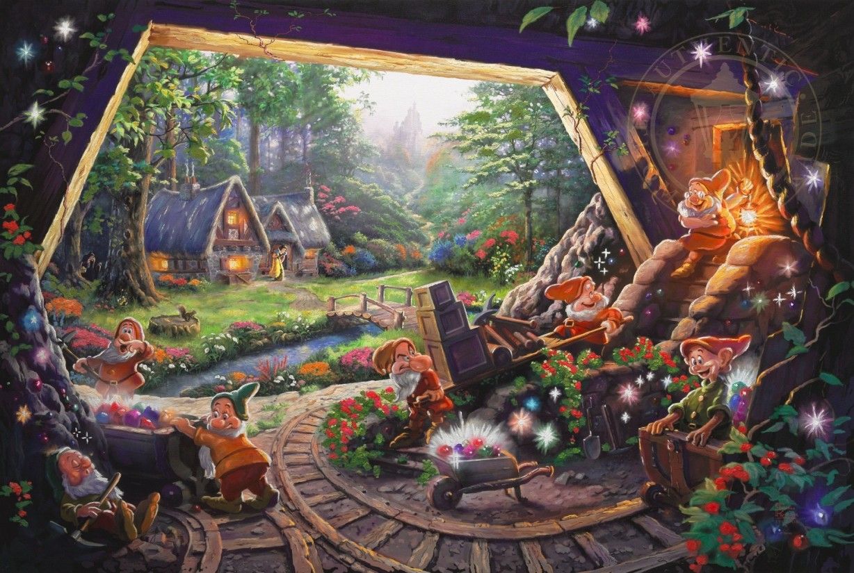 Puzzle Disney Thomas Kinkade - HD Wallpaper 