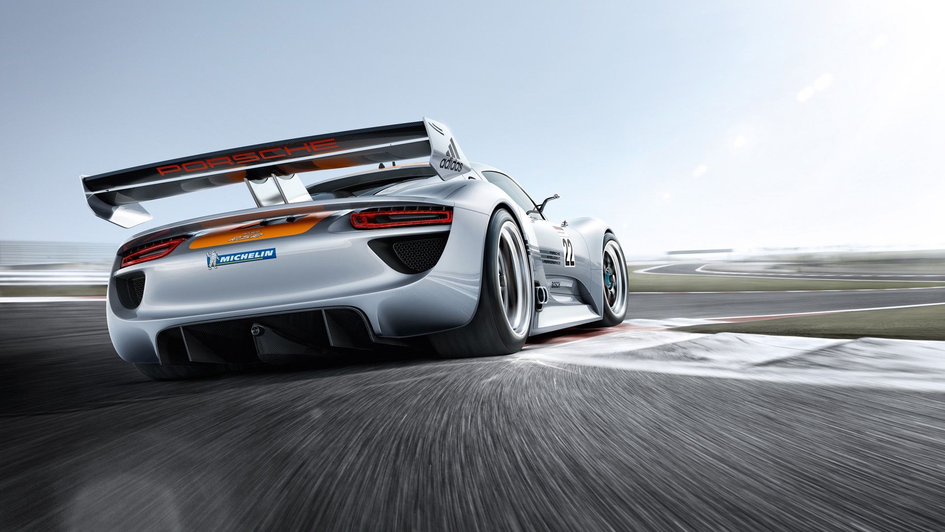 Porsche 918 Rsr F1 Racing Modified Car White Wallpaper - Fondos De Autos Para Pc - HD Wallpaper 