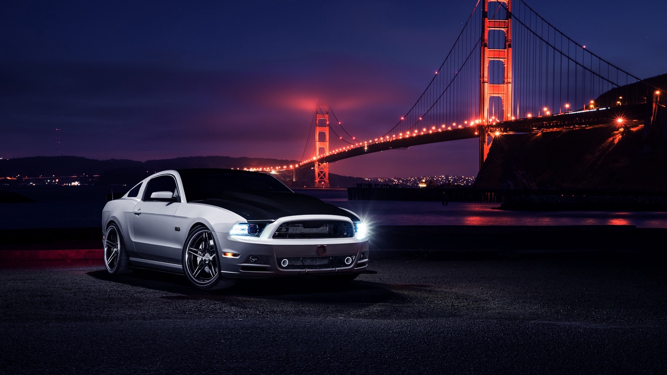 Wallpaper Ford, Mustang, Aristo, Night, Cars - Car Wallpaper By Night - HD Wallpaper 