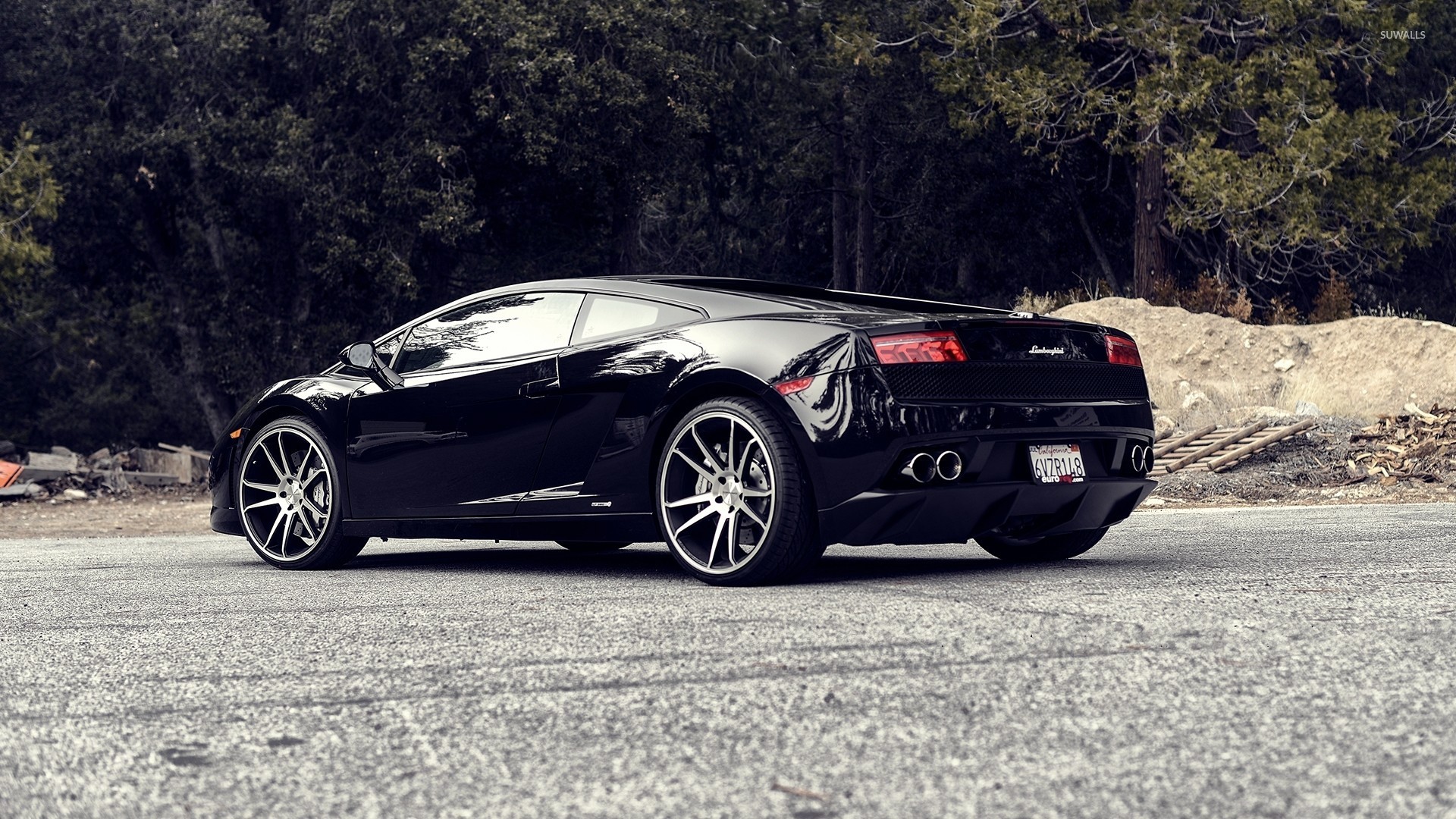 Lamborghini Gallardo Lp570 4 Black - HD Wallpaper 