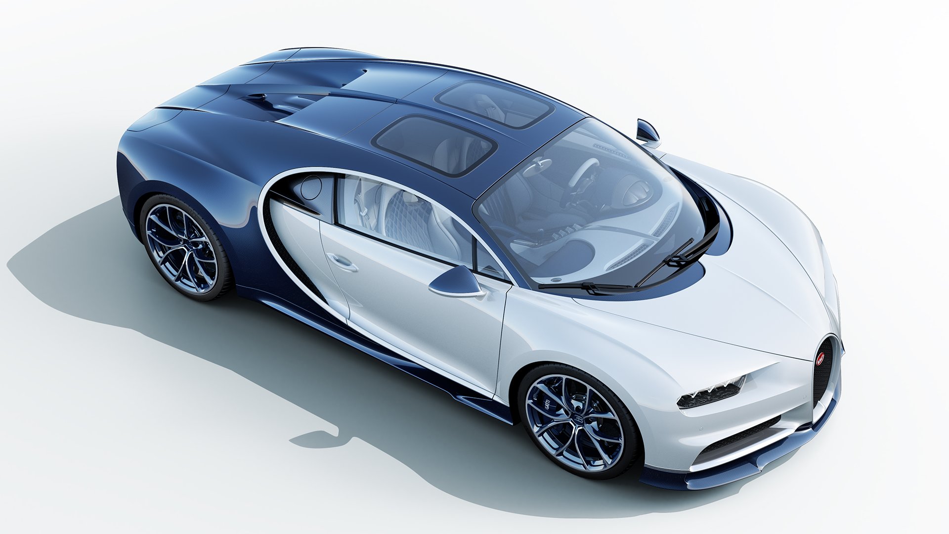 Car With Sky View - Bugatti Chiron Sky View - HD Wallpaper 