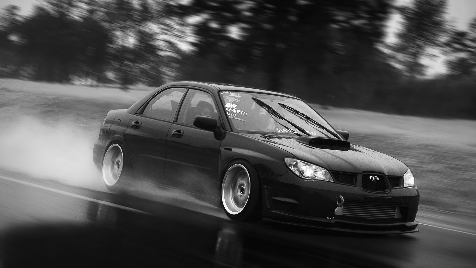 Subaru Impreza 2007 Black - HD Wallpaper 