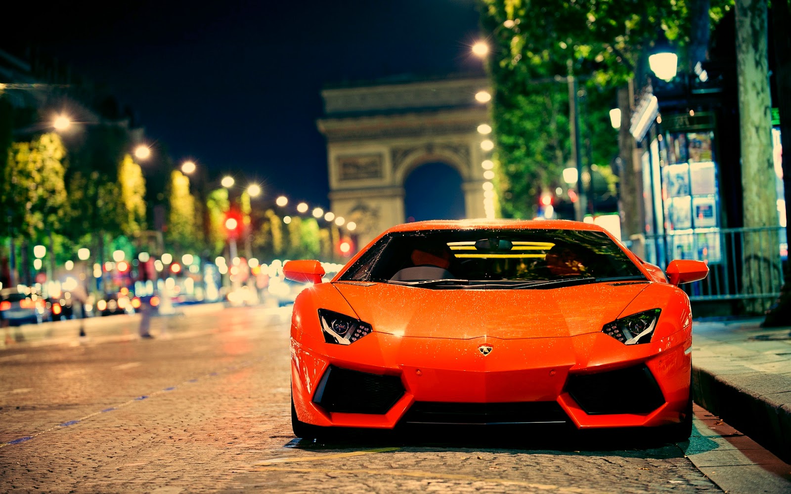 Hot Orange Lamborghini Parking Wallpaper Car Wallpaper - Most Expensive Car For Women - HD Wallpaper 