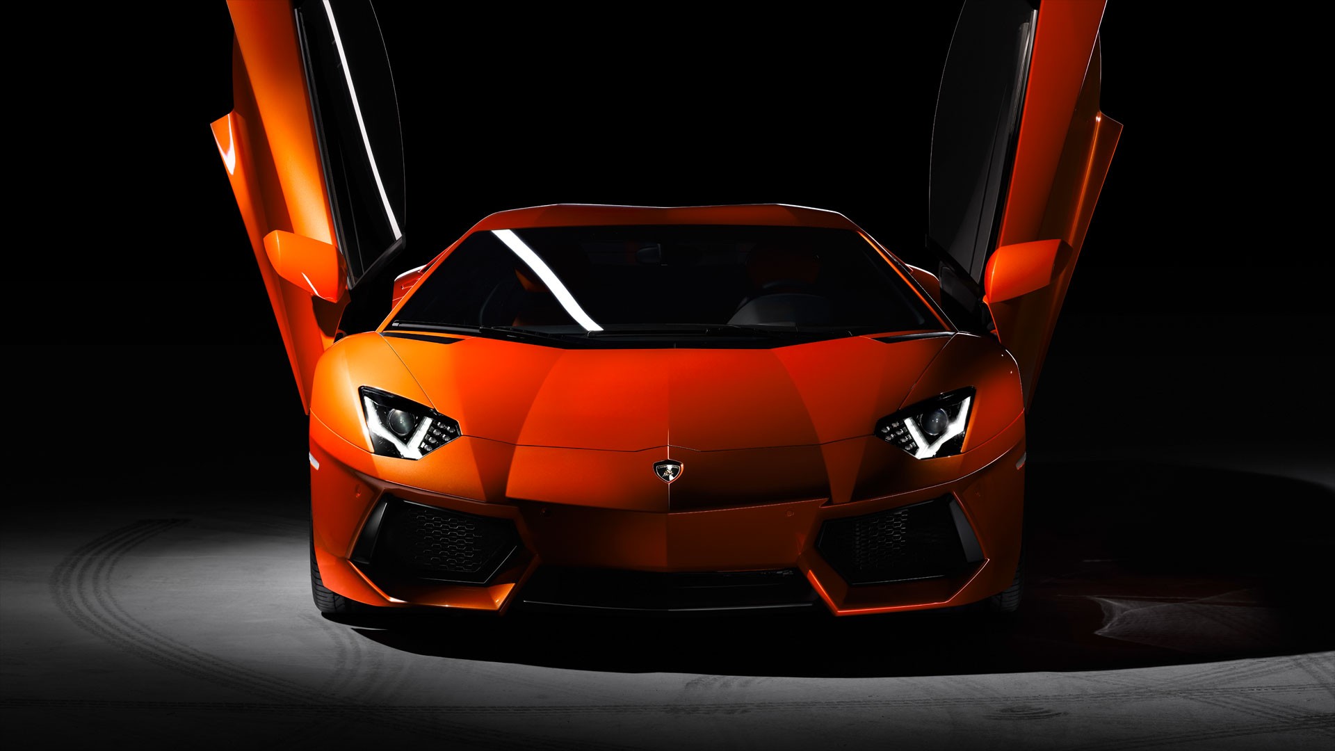 Collection Of Lamborghini Hd Wallpaper On Spyder Wallpapers - Neon Orange Lamborghini Aventador - HD Wallpaper 
