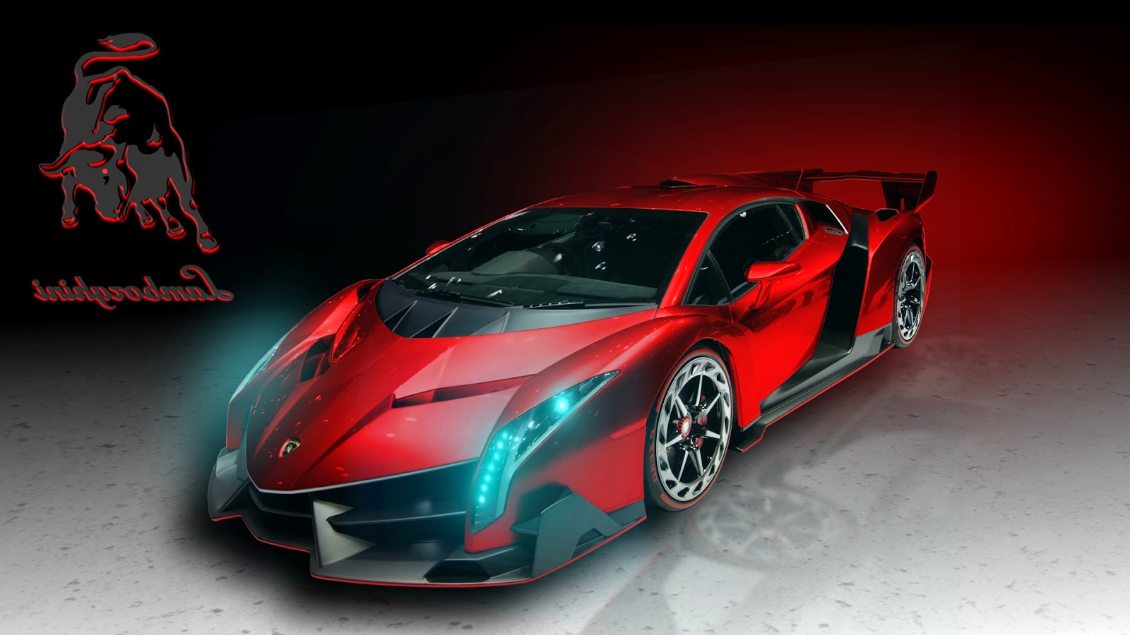 Red And Black Lamborghini Wallpaper 33 Cool Wallpaper - Lamborghini Veneno Red And Black - HD Wallpaper 