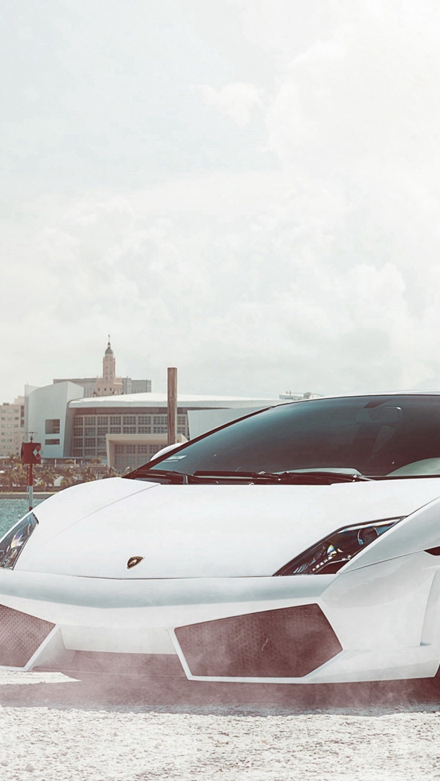 Lamborghini Gallardo Supercar Iphone Wallpaper - Cars White Wallpaper 4k - HD Wallpaper 