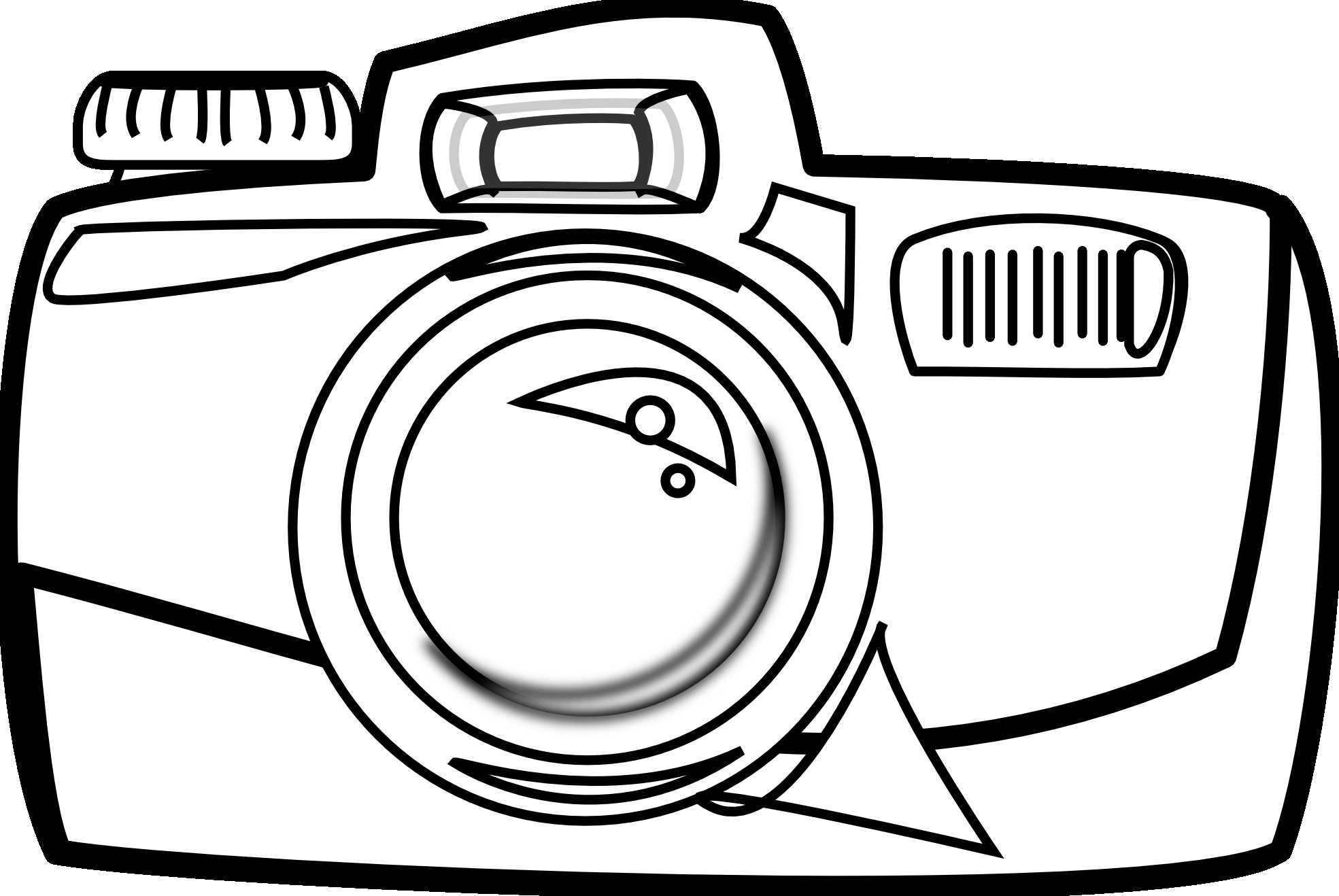 Lovely Vintage Camera Outline 99 Ideas - Camera Clipart Black And White - HD Wallpaper 