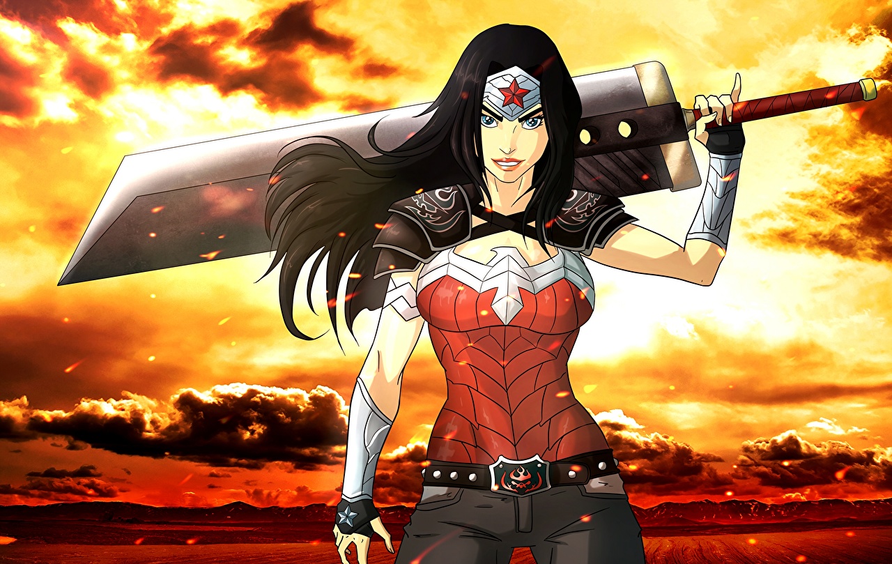 Dc Wonder Woman Fan Art - HD Wallpaper 