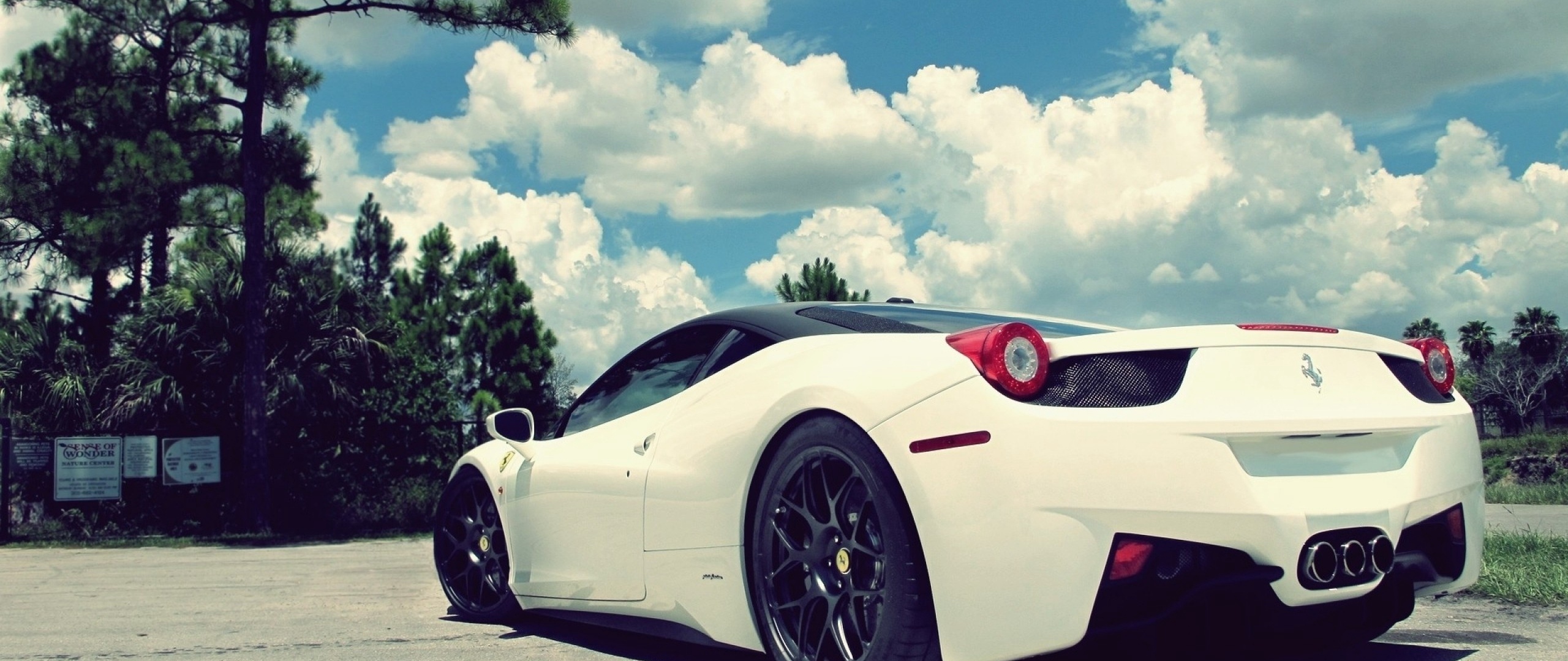 Wallpaper Ferrari Ferrari 458 White Stylish Ferrari Wallpaper Hd 2560x1080 Wallpaper Teahub Io