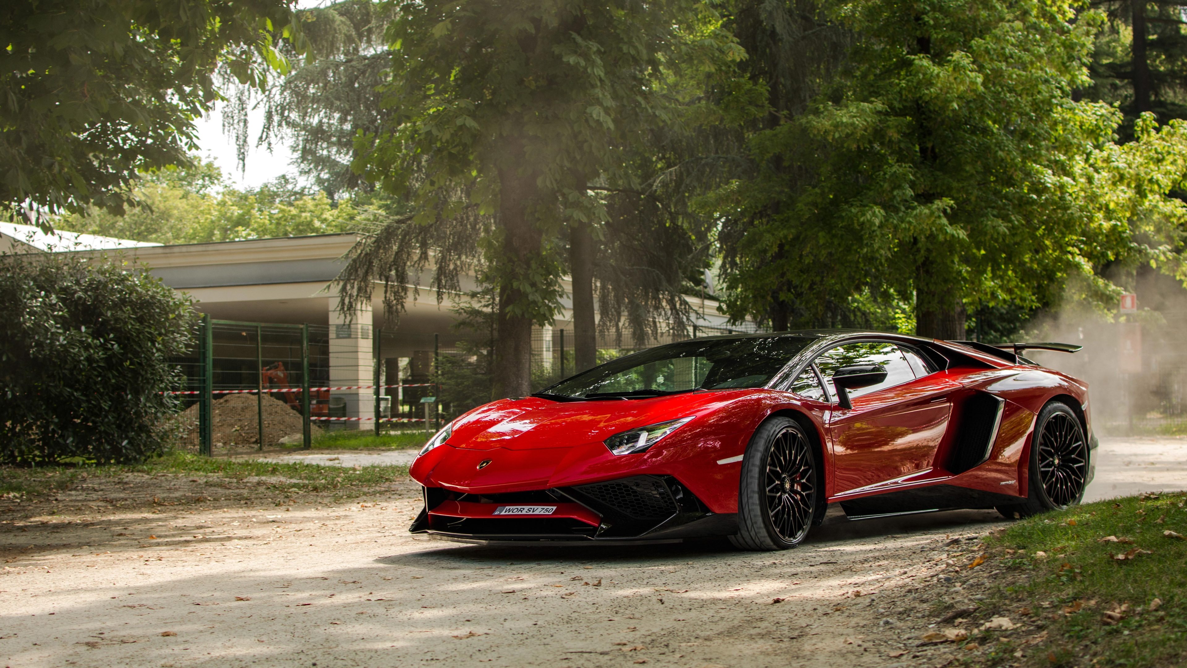 Lamborghini Aventador Sv Red 3840x2160 Wallpaper Teahub Io