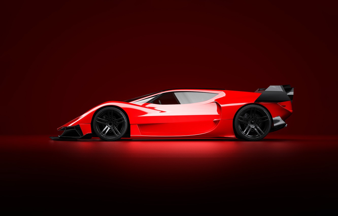 Photo Wallpaper Red, Auto, Machine, Style, Background, - Red Background For Car - HD Wallpaper 