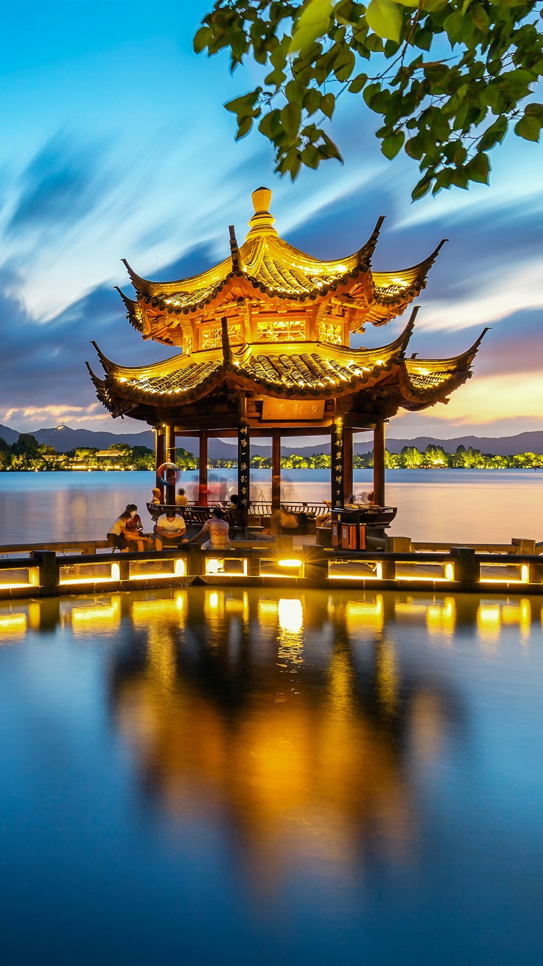 Iphone Wallpaper Hangzhou, Xiying Pavilion, Lake, Park, - Tây Hồ Hàng Châu - HD Wallpaper 