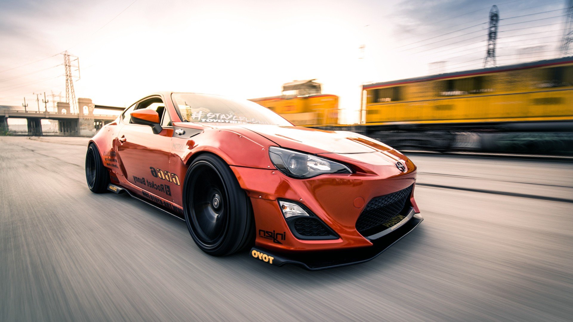 Orange Tuner Girls And Cars Cars Background Wallpapers - Scion Frs - HD Wallpaper 