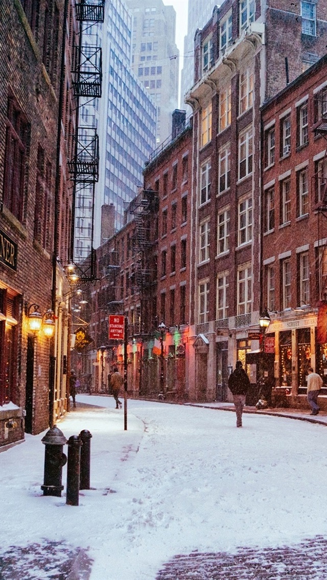 Streets Of New York Snow - HD Wallpaper 