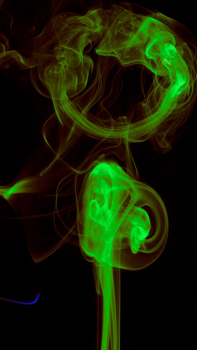 Abstract 3d Art Light Silky Dark Iphone Wallpaper - Iphone X Neon Green - HD Wallpaper 